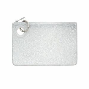 NEW OVENTURE women's large silicone pouch in quicksilver confetti